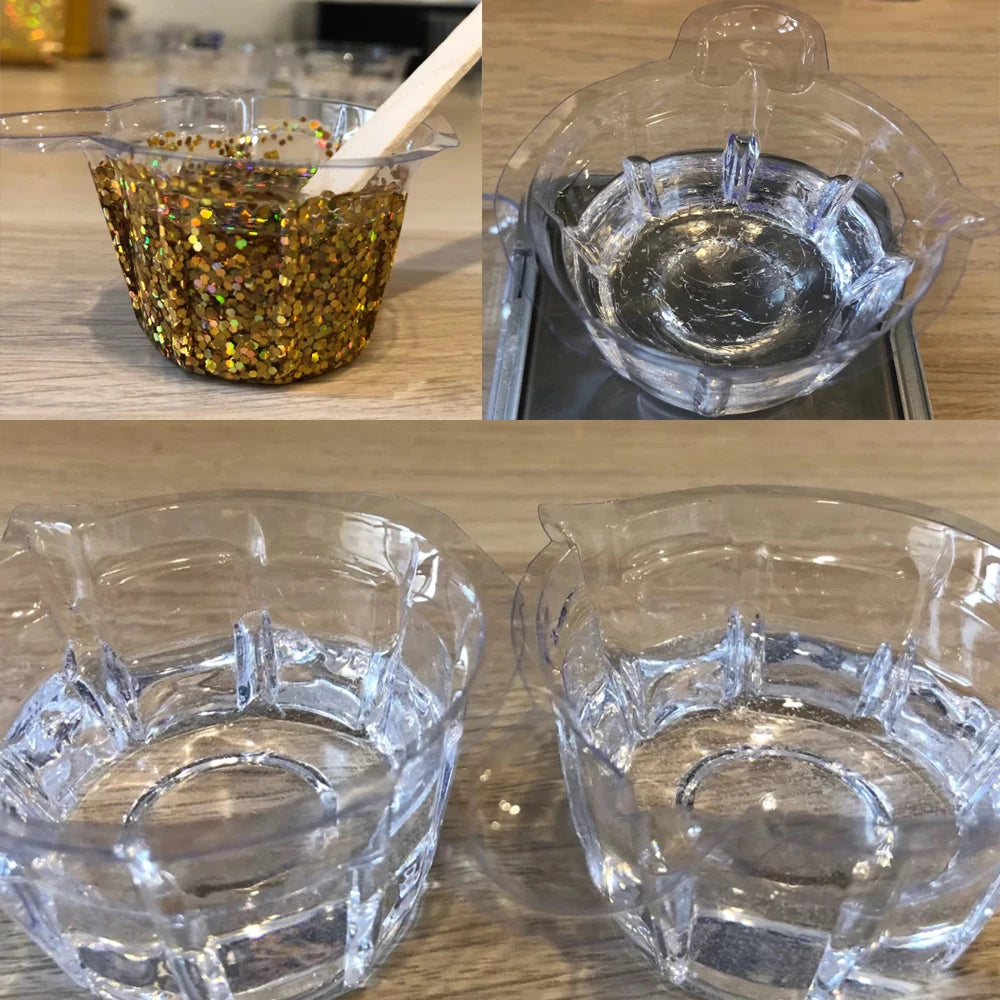 50-150Pcs 40ML Plastic Disposable Cups Dispenser Silicone Resin Mold Tool for DIY Epoxy Resin Crafts Jewelry Making Tools