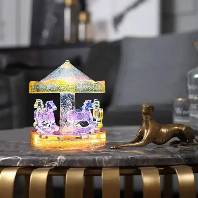 Carousel Resin Epoxy Molds Silicone Kit Merry Go Round Casting Mold for Epoxy Resin DIY Decoration Crafts Desktop Ornament Home