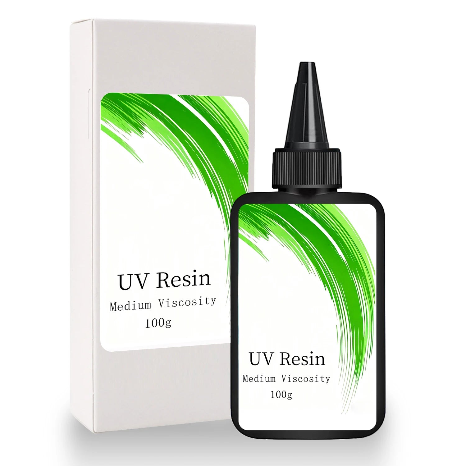 100g Medium Low High Viscosity UV Resin Glue, rigid ultraviolet transparent UV resin, fast curing UV light curing resin glue for