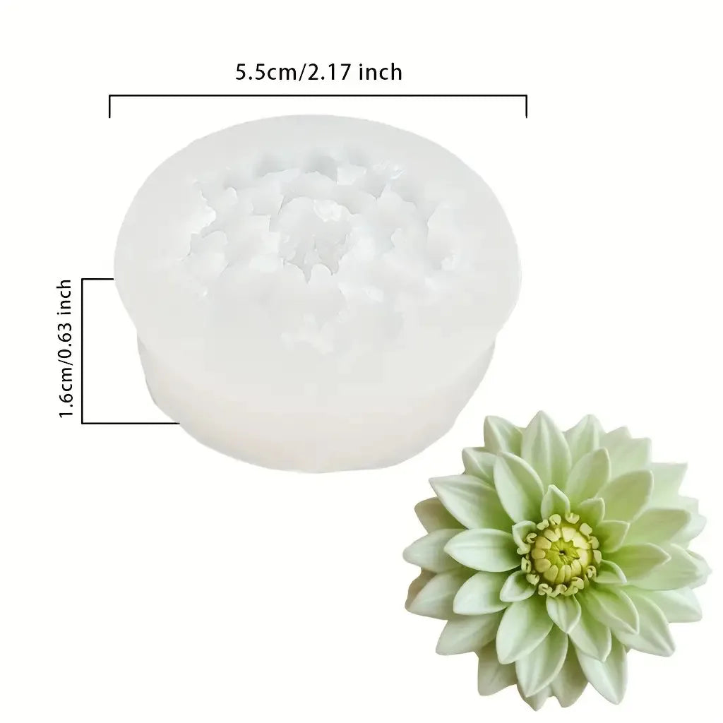 1Resin Flower Mold，Elegant Lotus Silicone Mold，Suitable for gift decoration - Suitable for resin、Clay and Resin Art - Exquisite