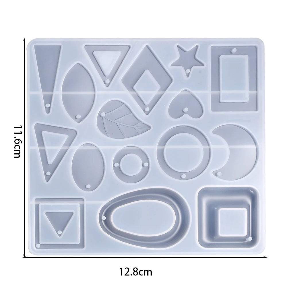 Pendant Silicone Mold Irregular Drop Earring Mold For Craft DIY Charms Necklace And Keychain Crystal Epoxy Resin Jewelry Making