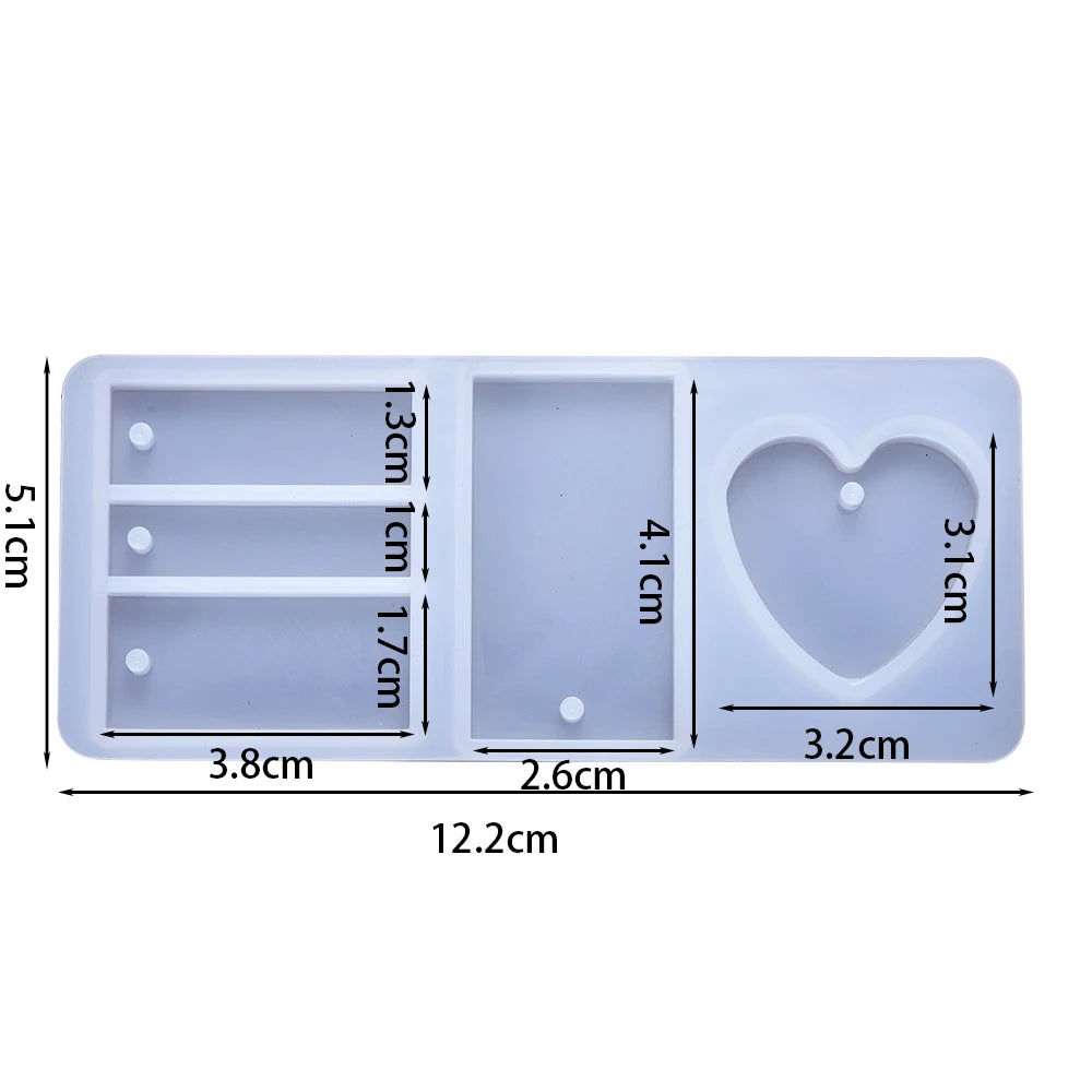 Pendant Silicone Mold Irregular Drop Earring Mold For Craft DIY Charms Necklace And Keychain Crystal Epoxy Resin Jewelry Making