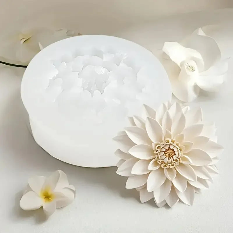 1Resin Flower Mold，Elegant Lotus Silicone Mold，Suitable for gift decoration - Suitable for resin、Clay and Resin Art - Exquisite