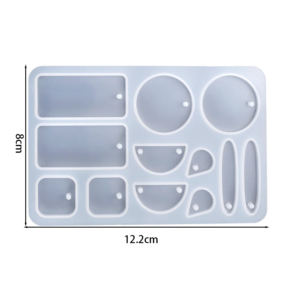 Pendant Silicone Mold Irregular Drop Earring Mold For Craft DIY Charms Necklace And Keychain Crystal Epoxy Resin Jewelry Making