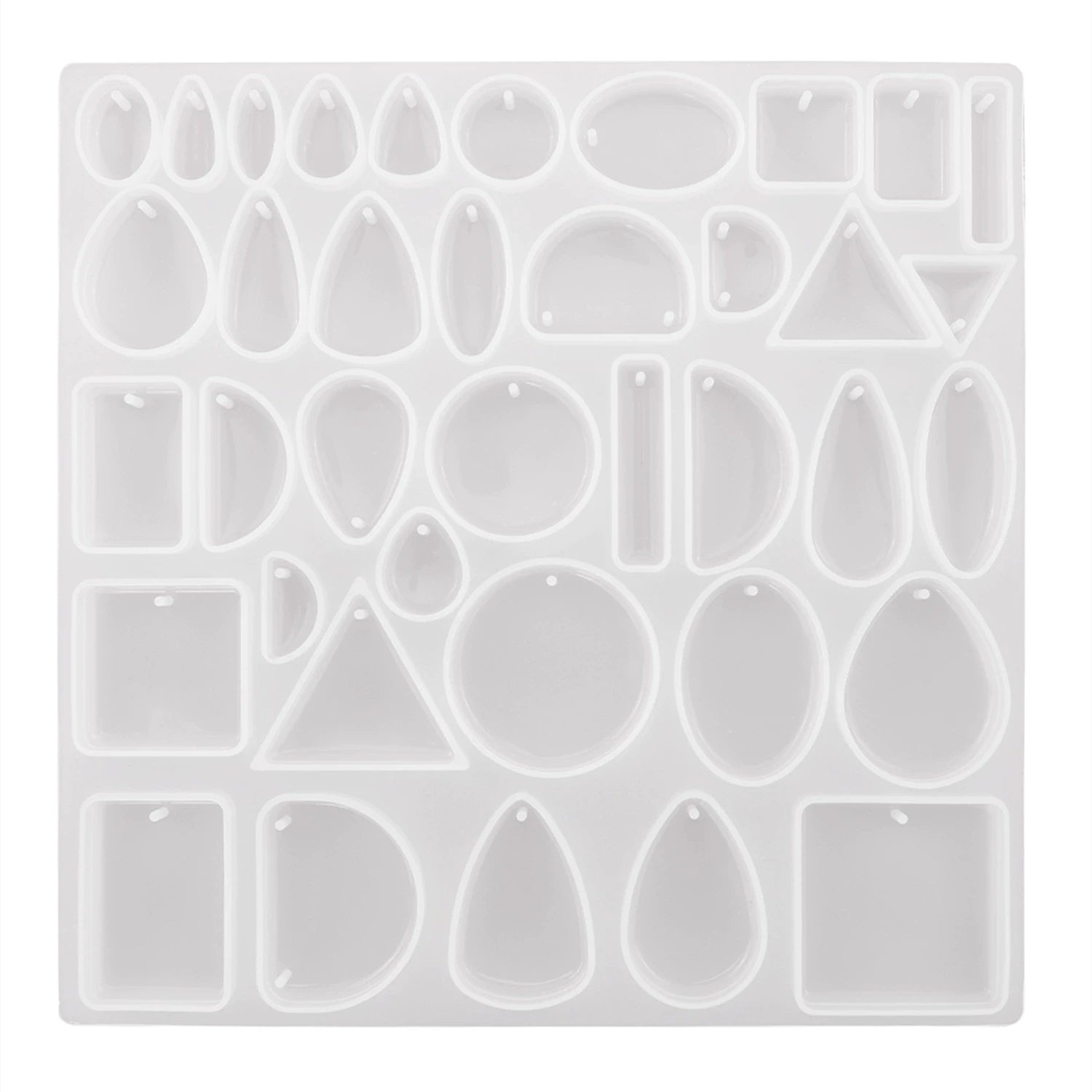 Resin Jewelry Molds for Casting Silicone Molds for Epoxy Resin Pendant Mold for DIY Gem Cabochon Earring Necklace Jewelry Making