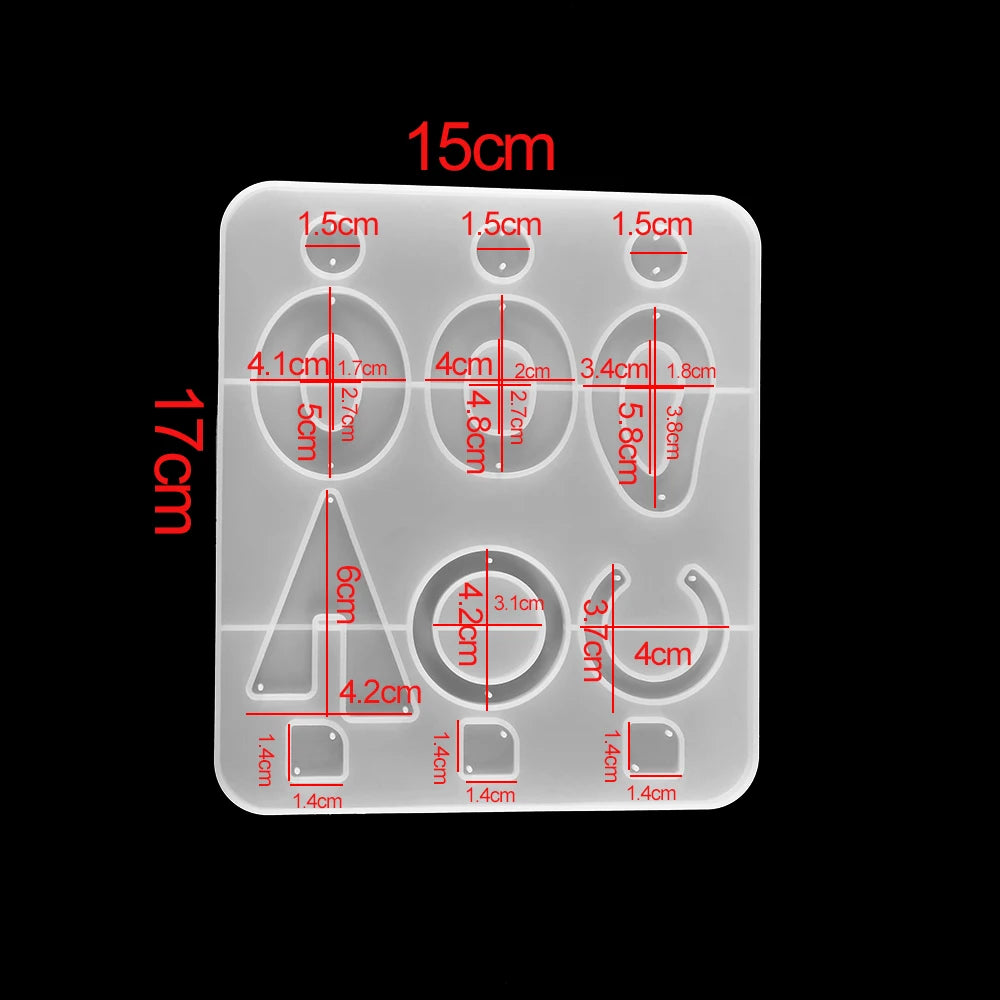 Pendant Silicone Mold Irregular Drop Earring Mold For Craft DIY Charms Necklace And Keychain Crystal Epoxy Resin Jewelry Making