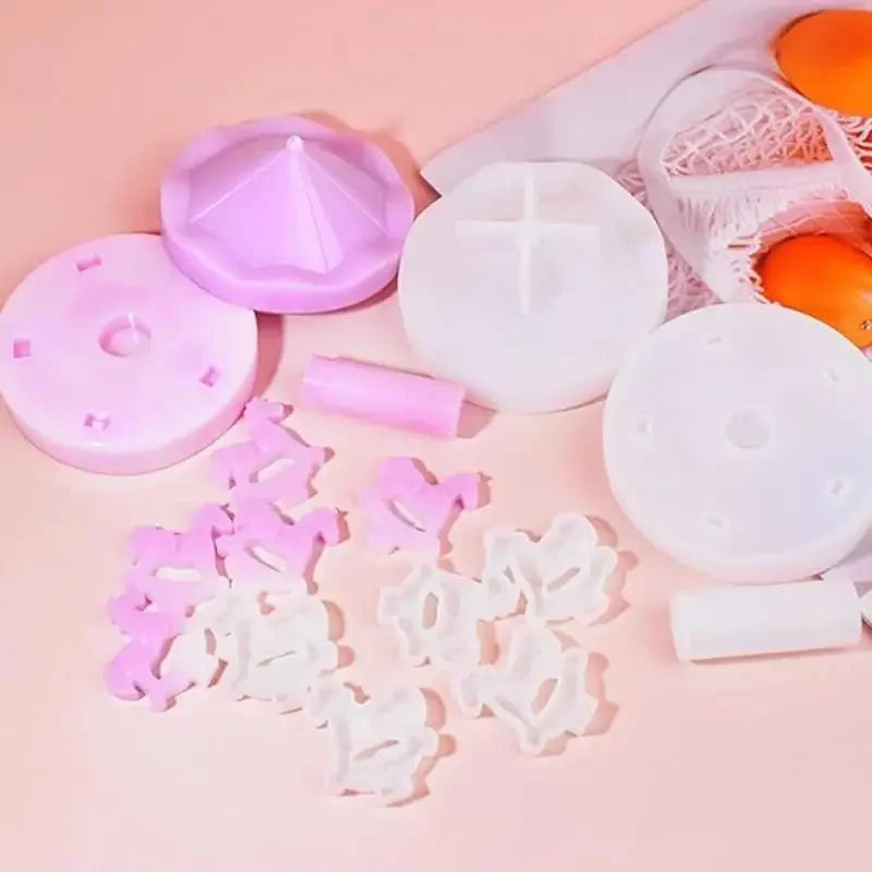 Carousel Resin Epoxy Molds Silicone Kit Merry Go Round Casting Mold for Epoxy Resin DIY Decoration Crafts Desktop Ornament Home
