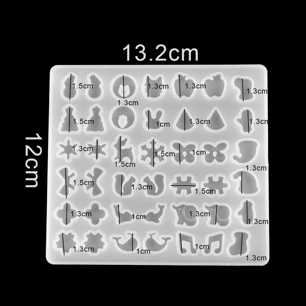 Pendant Silicone Mold Irregular Drop Earring Mold For Craft DIY Charms Necklace And Keychain Crystal Epoxy Resin Jewelry Making