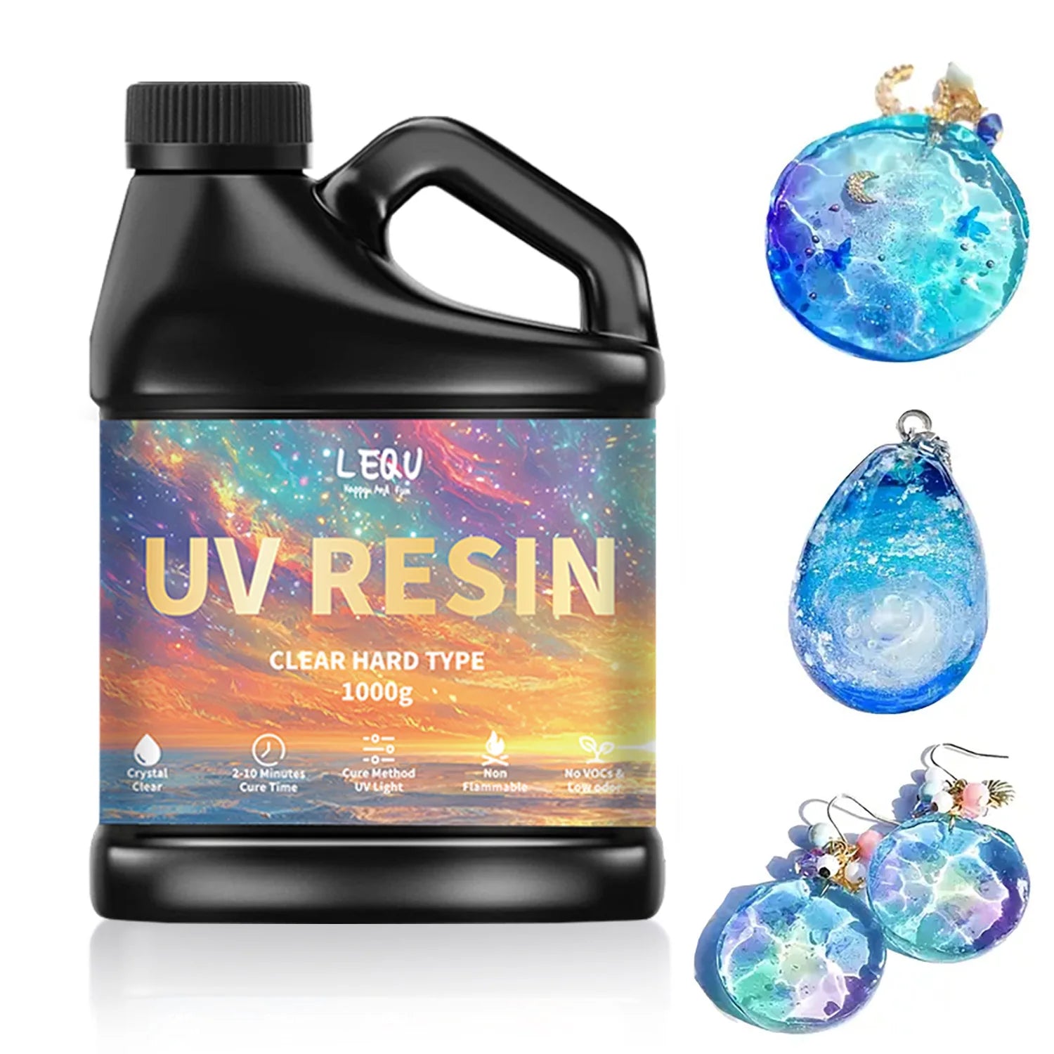 100/200/500/1000g UV Epoxy Resin Glue High Clarity Fast Drying Adhesive High Hardness DIY Supplies For Resin Glue Jewelry Making