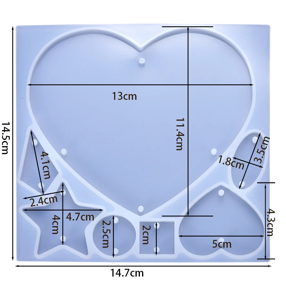 Pendant Silicone Mold Irregular Drop Earring Mold For Craft DIY Charms Necklace And Keychain Crystal Epoxy Resin Jewelry Making