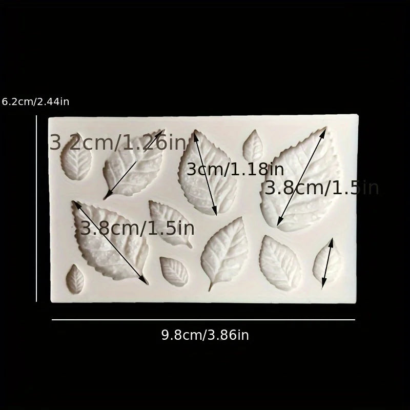 1Pieces3DLeaf Shape Pendant Casting Mold Candy Lovers Chocolate Baking Mold，DIYCake Decorating Tools，Baking tool，Kitchen Gadgets