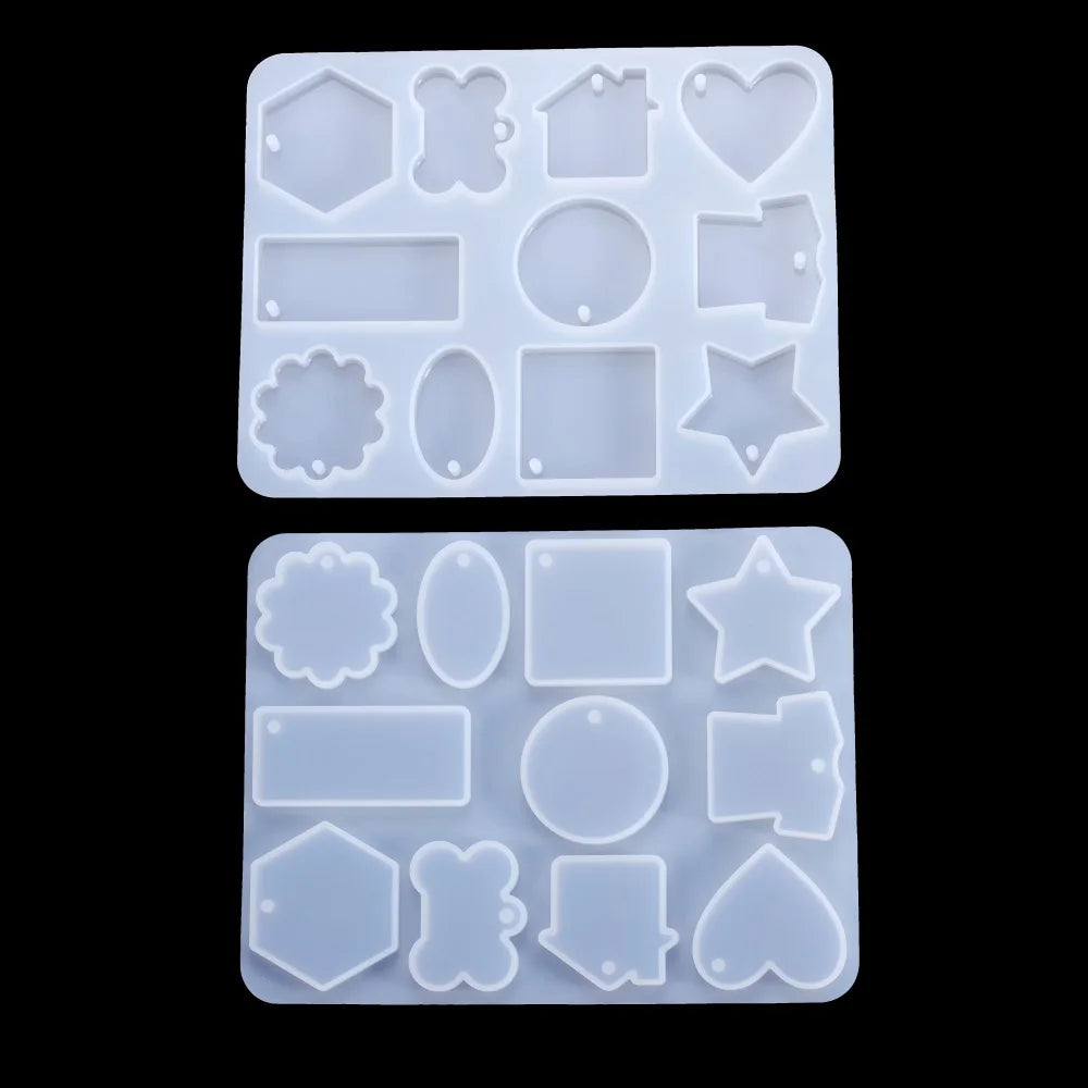 Pendant Silicone Mold Irregular Drop Earring Mold For Craft DIY Charms Necklace And Keychain Crystal Epoxy Resin Jewelry Making