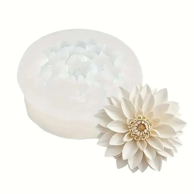 1Resin Flower Mold，Elegant Lotus Silicone Mold，Suitable for gift decoration - Suitable for resin、Clay and Resin Art - Exquisite