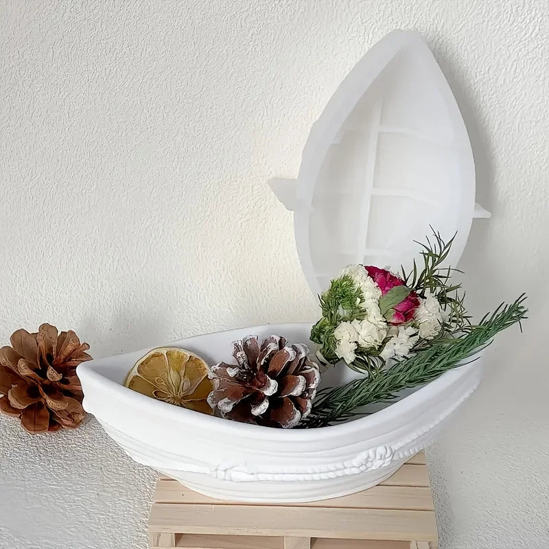 1 resin casting mold for rope knot boats, mirrors, plaster and concrete silicone molds, and flower pot making