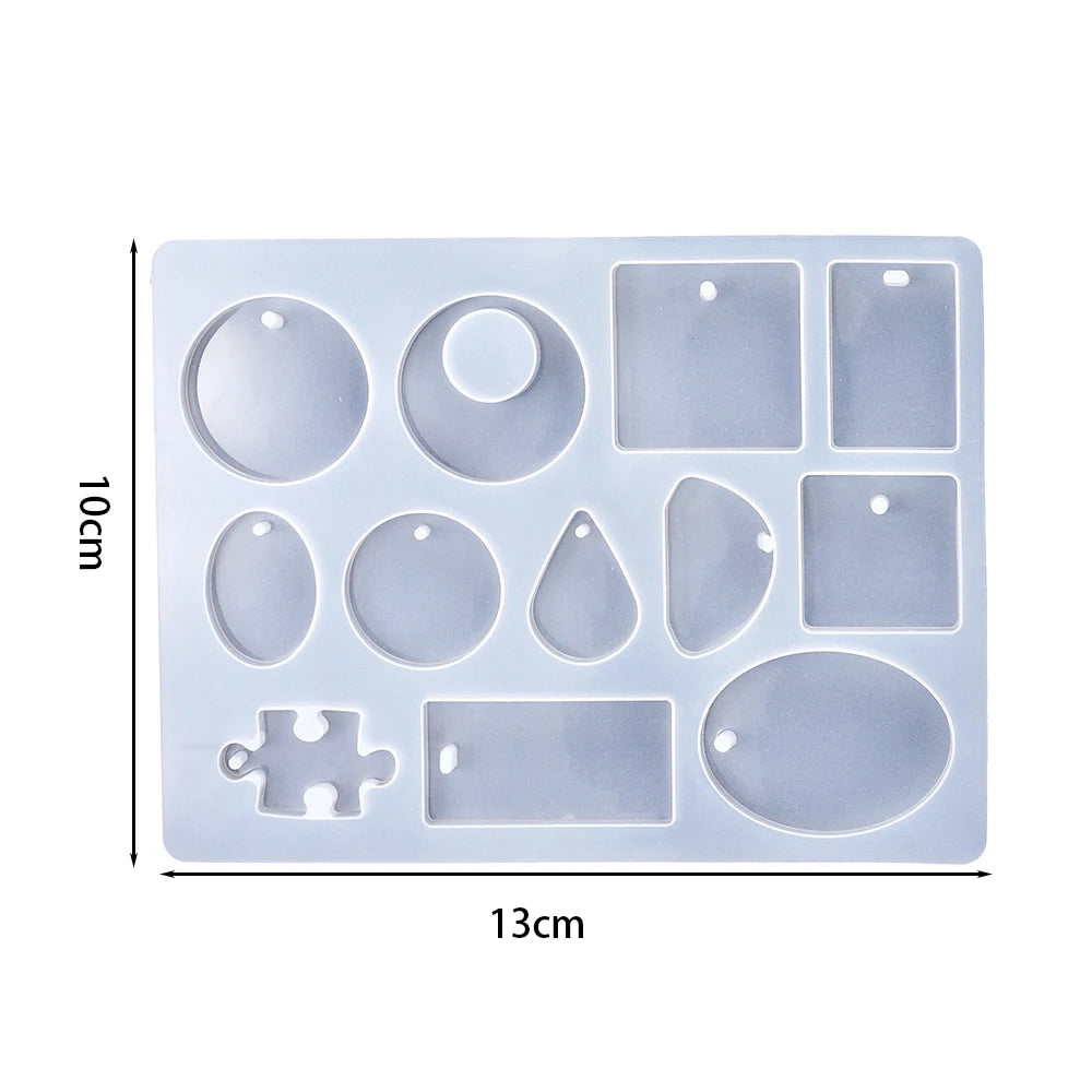 Pendant Silicone Mold Irregular Drop Earring Mold For Craft DIY Charms Necklace And Keychain Crystal Epoxy Resin Jewelry Making